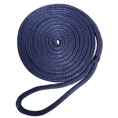 Robline Premium Nylon Double Braid Dock Line - 5/8" x 25 - Navy Blue [7181945]