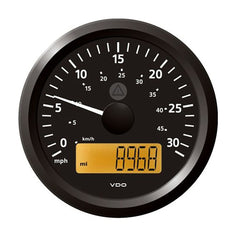 Veratron 3-3/8" (85 mm) ViewLine Speedometer - 0 to 30 MPH - 12/24V - Black Dial  Triangular Bezel [A2C59512372]