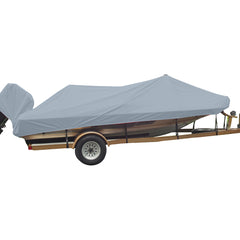 Carver Performance Poly-Guard Styled-to-Fit Boat Cover f/20.5 Wide Style Bass Boats - Grey [77220P-10]