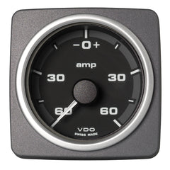 Veratron 52 MM (2-1/16") AcquaLink Ammeter Gauge -60/+60 AMP - Black Dial  Bezel [A2C59501942]