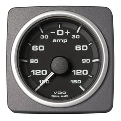 Veratron 52 MM (2-1/16") AcquaLink Ammeter Gauge -150/+150 AMP - Black Dial  Bezel [A2C59501943]