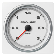 Veratron 4-3/8" (110mm) AcquaLink Tachometer 3000 RPM - 12/24V - White Dial  Bezel [A2C1338910001]