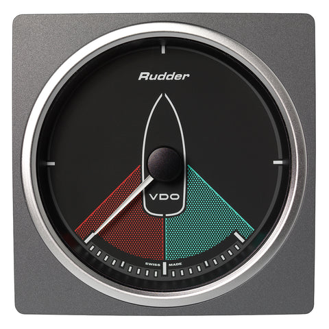 Veratron 4-3/8" (110mm) AcquaLink Rudder Angle Gauge 80 - 12/24V - Black Dial  Bezel [A2C59501912]