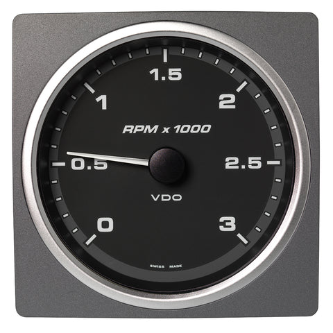 Veratron 4-3/8" (110mm) AcquaLink Tachometer 3000 RPM - 12/24V - Black Dial  Bezel [A2C59501913]