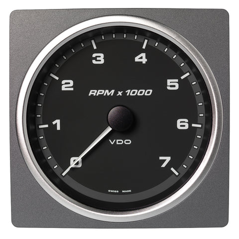 Veratron 4-3/8" (110mm) AcquaLink Tachometer 7000 RPM - 12/24V - Black Dial  Bezel [A2C59501915]