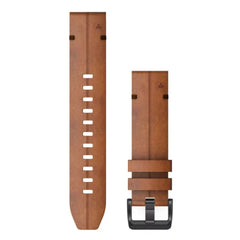 Garmin QuickFit 22 Watch Band - Chestnut Leather [010-12863-05]