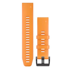 Garmin QuickFit 22 Watch Band - Solar Flare Orange Silicone [010-12740-04]