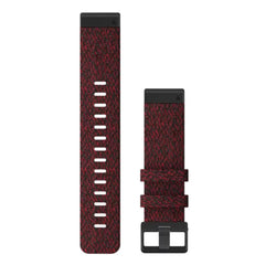 Garmin QuickFit 22 Watch Band - Heathered Red Nylon [010-12863-06]