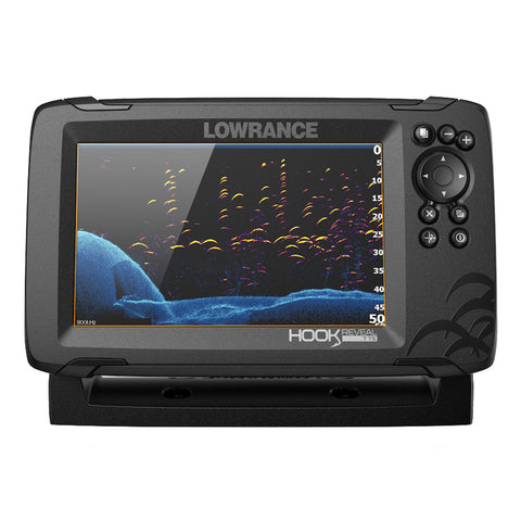 Lowrance HOOK Reveal 7 Combo w/SplitShot Transom Mount  Navionics+ Chart [000-15523-001]