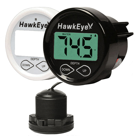 Hawkeye Depth Trax 2BX Dash Digital Depth  Temp Gauge - Thru-Hull [DT2BX-TH]