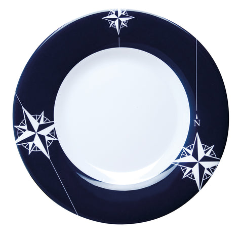 Marine Business Melamine Round Dessert Plate - NORTHWIND - 7" Set of 6 [15003C]